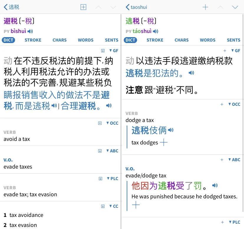 Pleco chinese definition